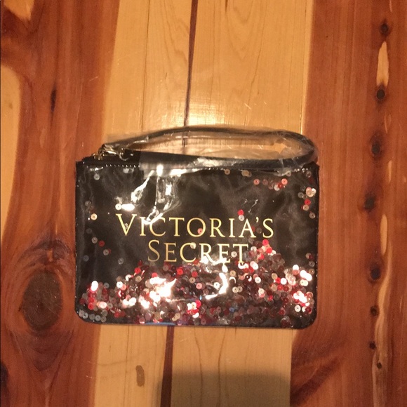 NWT Victoria's Secret Sequin Tote & Wristlet - Picture 3 of 4
